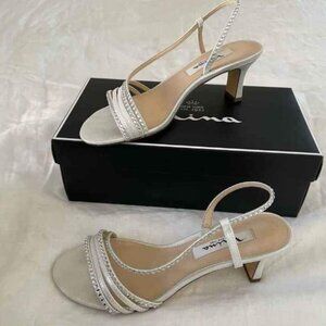 Nina 'Gerri' Embellished Slingback Sandal Women - Silver Reflect